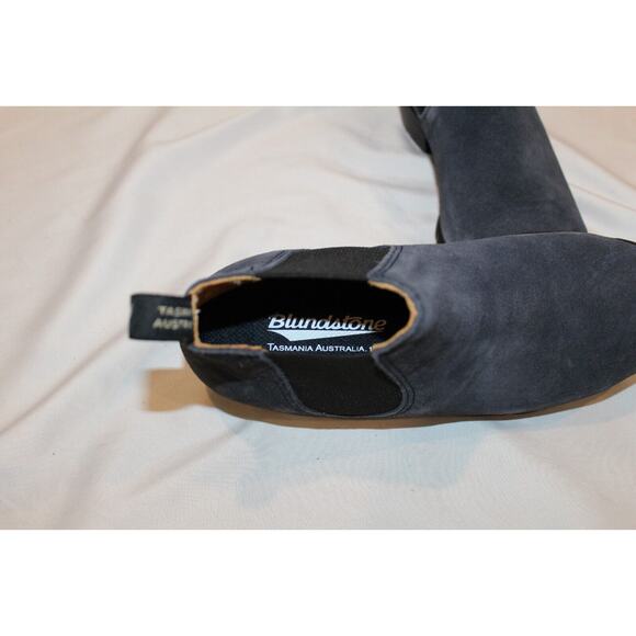 Blundstone 2174 Low Heel Short Chelsea Boots Womens‎ Size 6.5 Blue Suede… - Picture 6 of 7